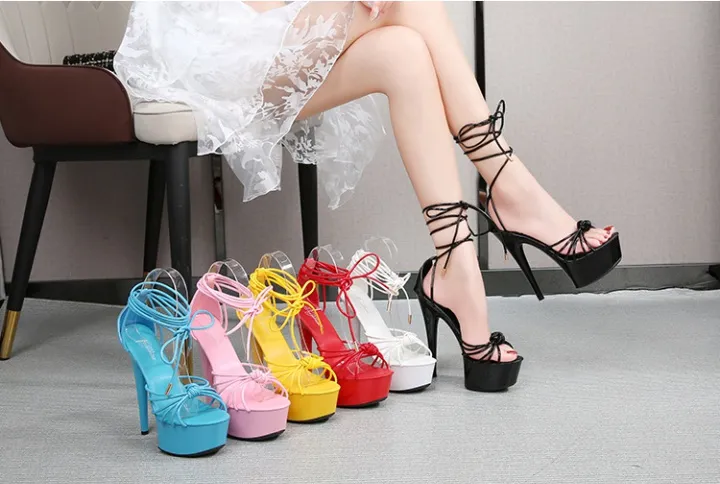 AD26938_1.webp Fine-root high-heeled sandals sexy shoes for women - Image 1