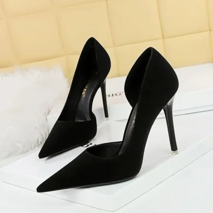 Fine-root simple high-heeled shoes banquet low shoes