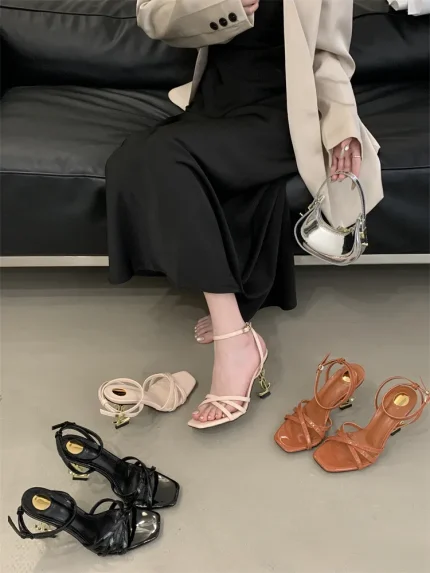 Open toe sandals summer high-heeled shoes for women