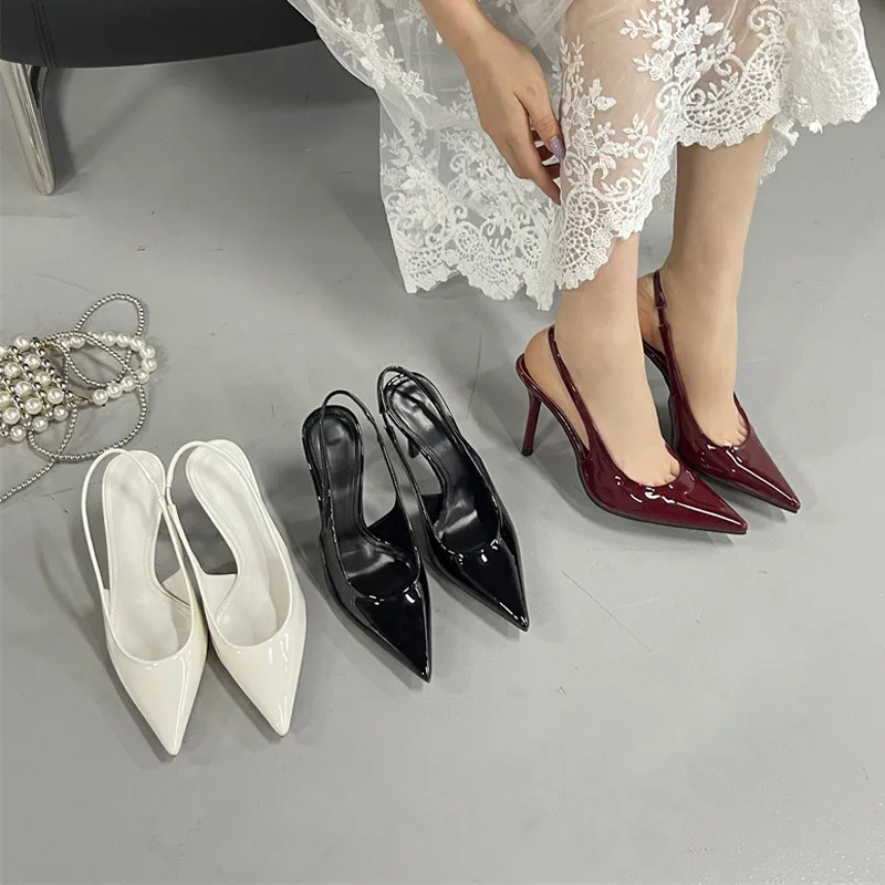 CF45051_0.webp Low slim footware pointed high-heeled shoes for women - Image 1