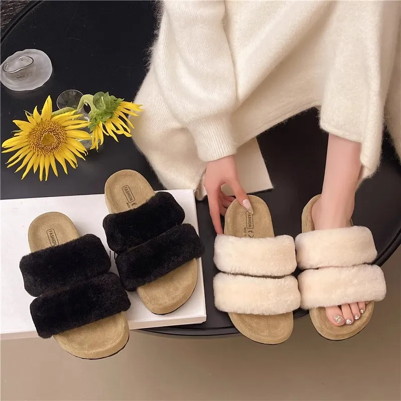 CF54316_0.webp Plush multiple sandals Casual style shoes - Image 1