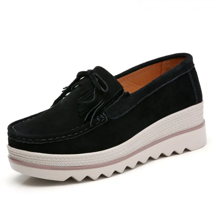 YW58145_1.webp Genuine leather shoes platform shoes for women - Image 1